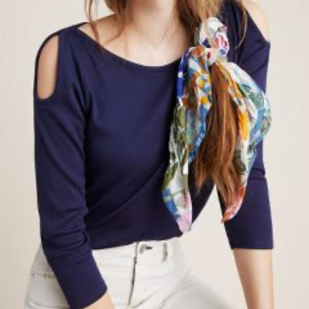 Anthro Cold Shoulder Top